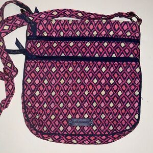 Vera Bradley Pink and Purple Crossbody Bag